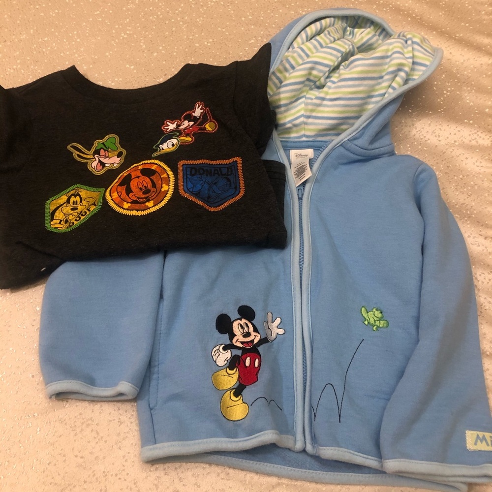 Mickey Mouse sweat shirt and T-shirt set size 2T